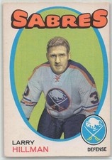 1971-72 O-Pee-Chee Larry Hillman #168 Buffalo Sabres Nice Card
