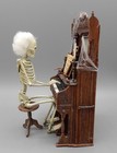 Vtg OOAK Spooky Haunted Organ w Skeleton Artisan Dollhouse Miniature 1:12 — photo 4