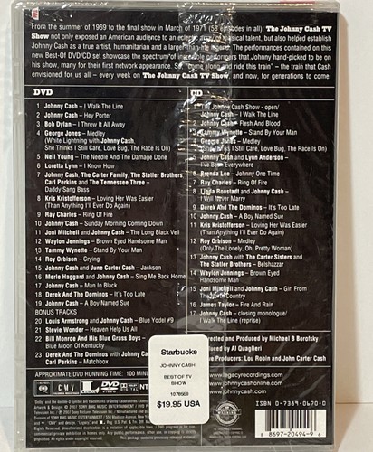 Best Of Johnny Cash TV Show 1969-1971 DVD/CD 2007 Starbucks Exclusive New Sealed - Picture 5 of 13