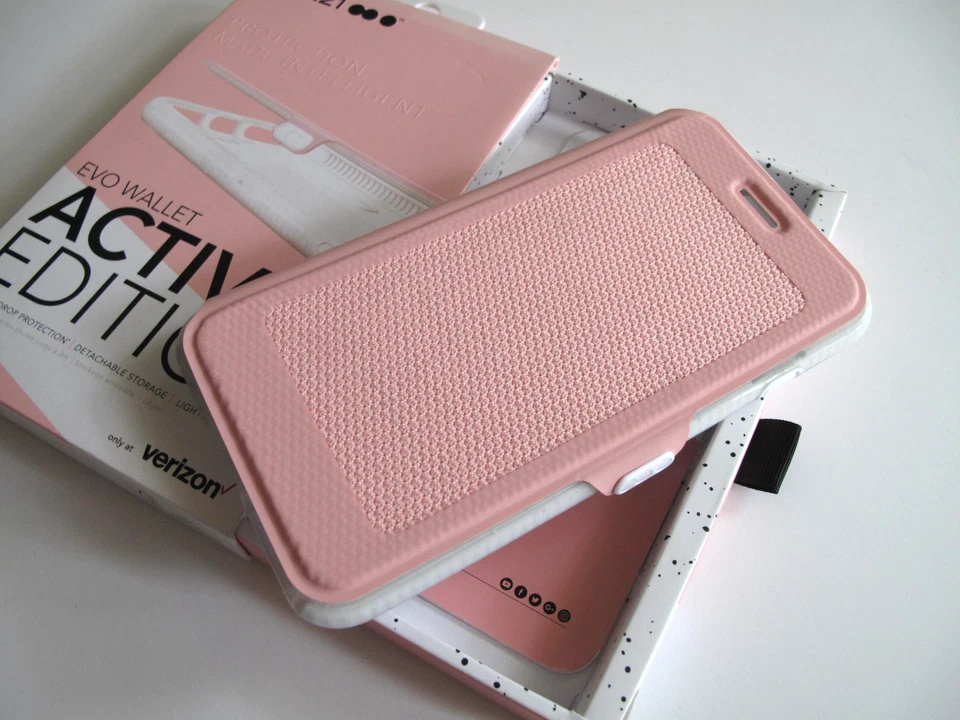 Tech21 Active Edition Evo Wallet Case for iPhone 8 Plus/ 7 Plus – Pink/White - Image 2 of 4