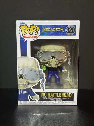 Funko Pop! Rocks: Megadeth Vic Rattlehead #320 W/Protector