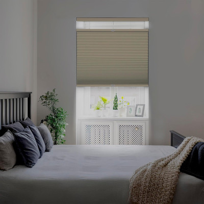 Cordless Blackout Cellular Shade, Top Down Bottom Up, 33'' W x 64'' H, Alabaster