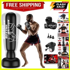 Freestanding Punching Bag for Adults Teens, Thickened Boxing Bag with Stand
