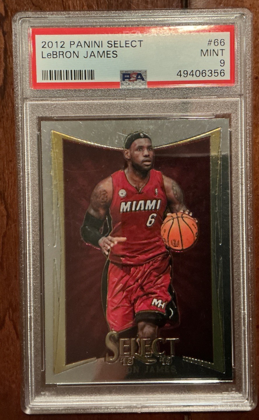 2012 Panini Select LeBron James #66 PSA 9