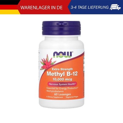 NOW Foods, Methyl B-12, Methyl B12, 10.000 mcg, 60 Lutschtabletten
