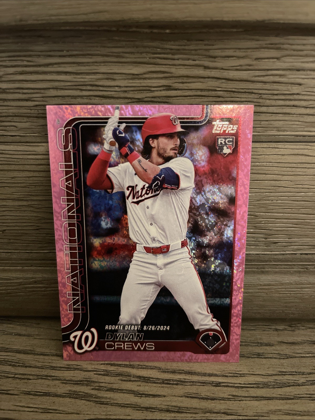 2025 Topps Update Series - Rookie Debut Dylan Crews #US223 Pink Holo Foil (RC)