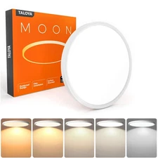 12" LED Flush Mount Ceiling Light 20W 5 Color Temperatures Round