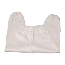 Womens Cream Comfrt Sweatpants Small Stain Read