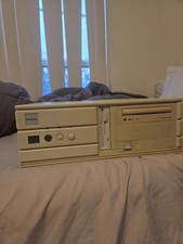 Genius Vintage Desktop Computer Beige Case with Floppy and CD Drives