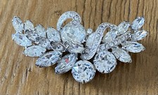 Vintage Eisenberg Ice Rhinestone Brooch Pin S...