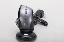 Logitech M-RBQ124 MX Revolution Wireless Mouse 810-000422 W/ Base & Power Supply