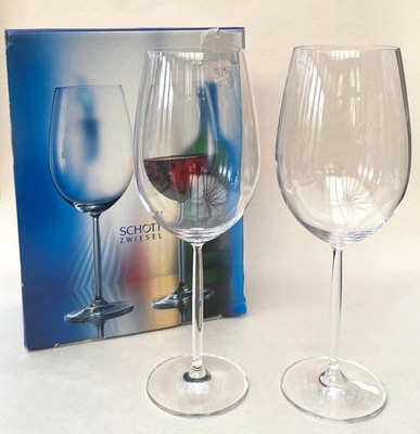 Paar Bordeaux Claret Rotweingläser Schott Zweisel Diva 700ml