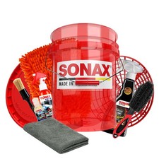Auto Wascheimer Set SONAX Waschset Autoshampoo Felgenreiniger  Felgenbürste
