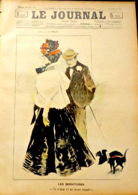 Le Journal Pour Tous, a French Weekly, August 18, 1897, Magazine Supplement.