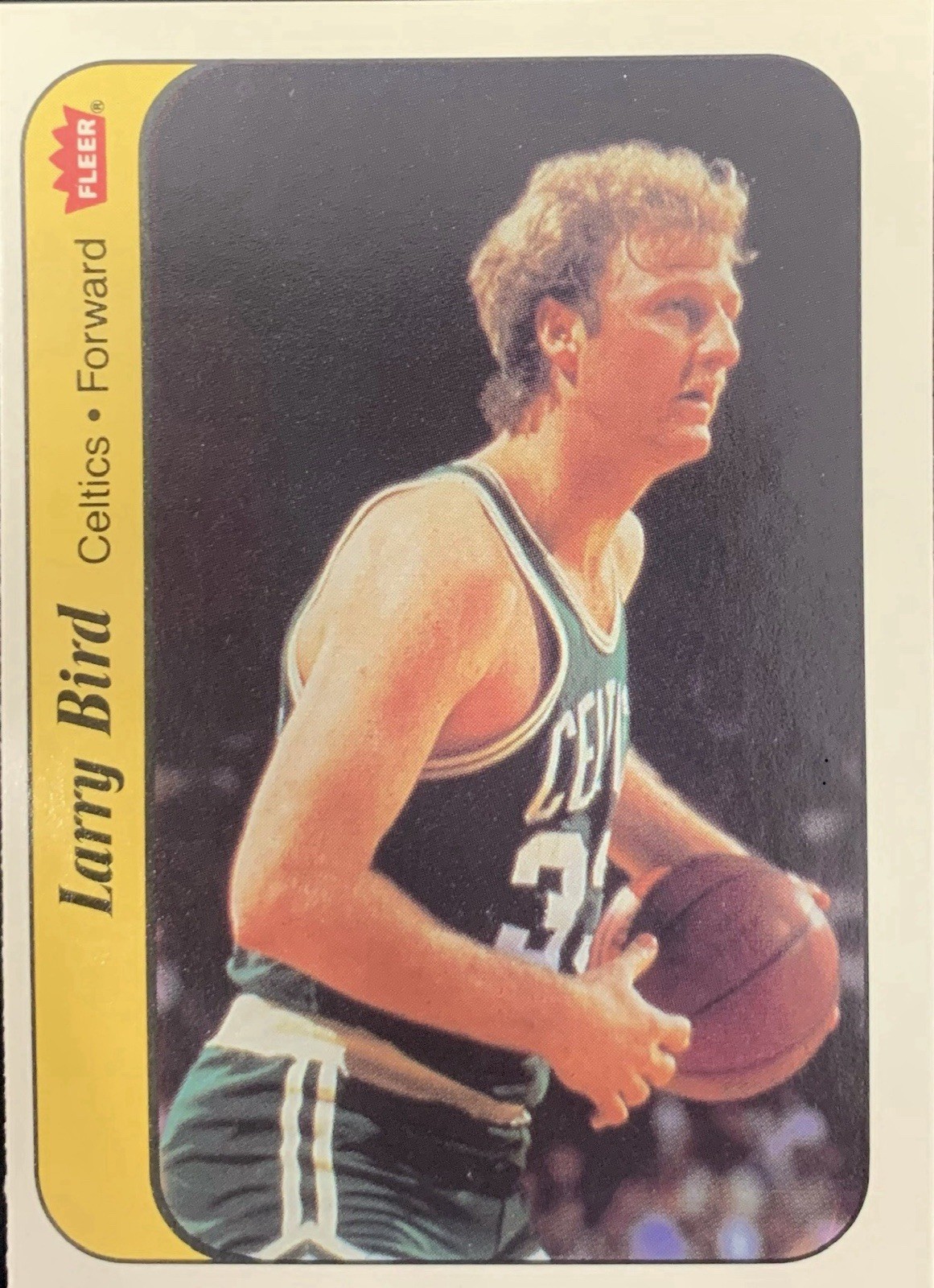 1986 Fleer Basketball Larry Bird Sticker