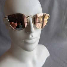 Vintage Dior Cat Eye Sunglasses Gold 1860 Extremely Rare 63-16-139 Made In Italy