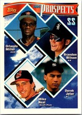 1994 Topps Prospects: Derek Jeter, Orlando Miller, Brandon Wilson, Mike Neal