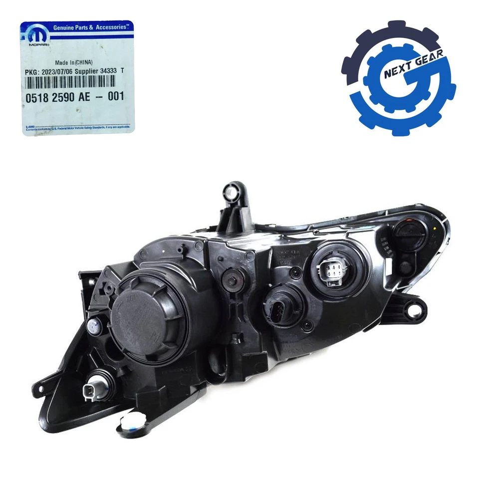 Nuevo faro compuesto derecho OEM Mopar 2011-14 Chrysler Dodge Avenger 5182590AE Foto 2 de 3