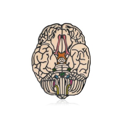 Medizinische Gehirn Emaille Brosche, Anatomie Neurologie Gehirn Pin Schmuck, Arzt Krankenschwester M
