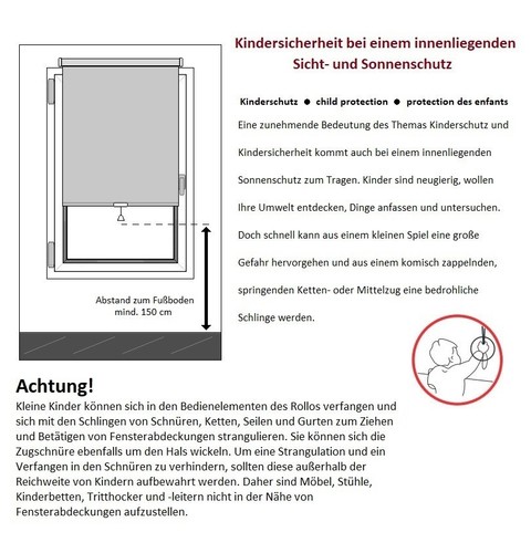 Raffrollo Technik Faltrollo Raffgardine Raffvorhang Fenster Rollo Seitenzugrollo - Bild 2 von 5