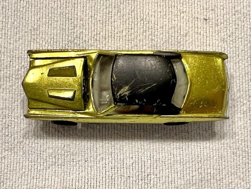 1968 Hot Wheels Redline Custom Eldorado Yellow w/ White Interior US - Picture 5 of 8