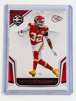 2019 Panini Limited Ruby Spotlight #42 Tyrann Mathieu /49 Chiefs Color Match
