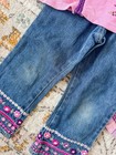 Vintage Gymboree 6 Pc Lot Girls 4 5 Floral Embroidered Outfit Shoes 11C — photo 5