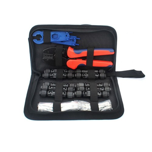 6 Pairs Connectors Solar Crimper Tool Kit Solar Panel Cable Assembly