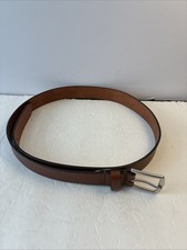 Preowned Banana Republic Cow Leather Belt. Silver Buckle. Size 38