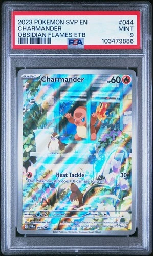 2023 POKEMON SVP EN-SV BLACK STAR PROMO #044 CHARMANDER PSA 9