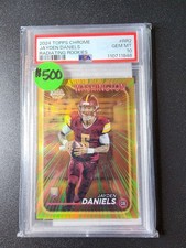 2024 Topps Chrome JAYDEN DANIELS #RR-2 Radiating Rookies Case Hit  PSA 10 B22