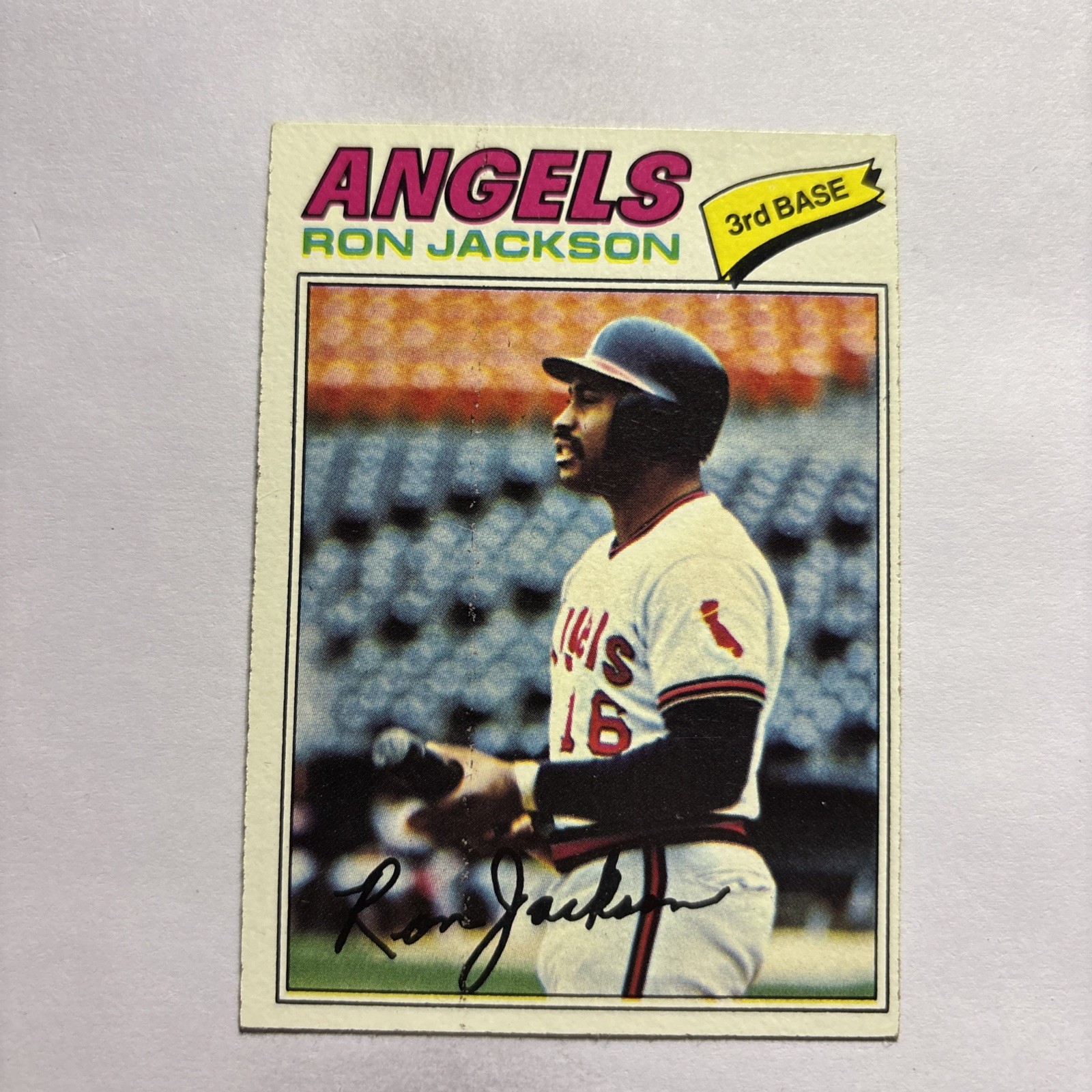 1977 Topps Ron Jackson Rookie California Angels #153