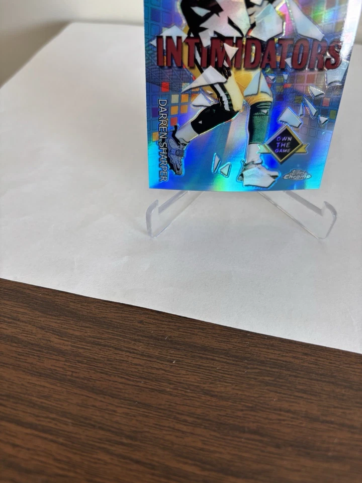 2001 Topps Chrome Intimidators Refractor #TI2 Darren Sharper   NM - Image 2 of 4