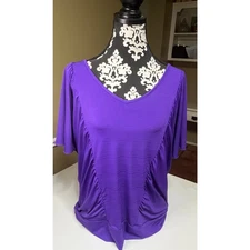AB Studio Purple Blouse 