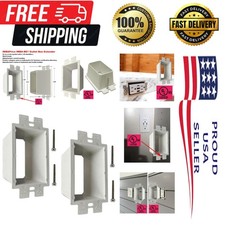 IMBA-BE1 Listed 1-Gang Non-Metallic Electrical Power Outlet Box Extender for...