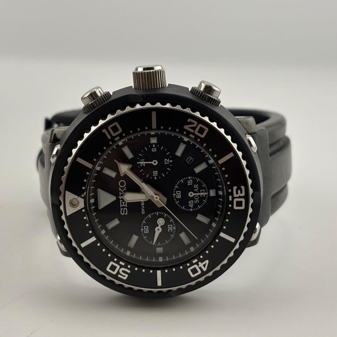 Seiko SBDL037 Prospex Divers Solar Chronograph Used from Japan image 6