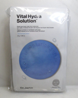 DR. JART+ VITAL HYDRA SOLUTION SHEET-TYPE FACIAL MASK 0.88 OZ - LOT OF 9