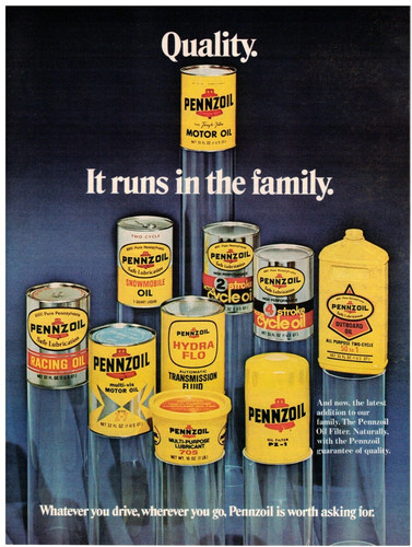 1973 Pennzoil Motor Oil Vintage Magazine Ad Quality Motor Oil