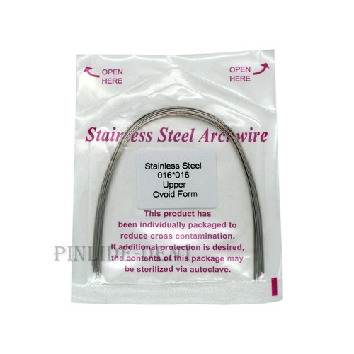 US 100 pcs Dental Ortho Stainless Steel Rectangular Arch Wire Ovoid 016x016 U/L - Picture 5 of 17