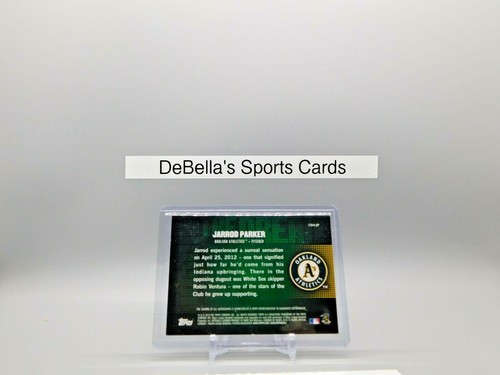 2013 Topps Chasing The Dream Jarrod Parker #CDA-JP Auto - Picture 2 of 2