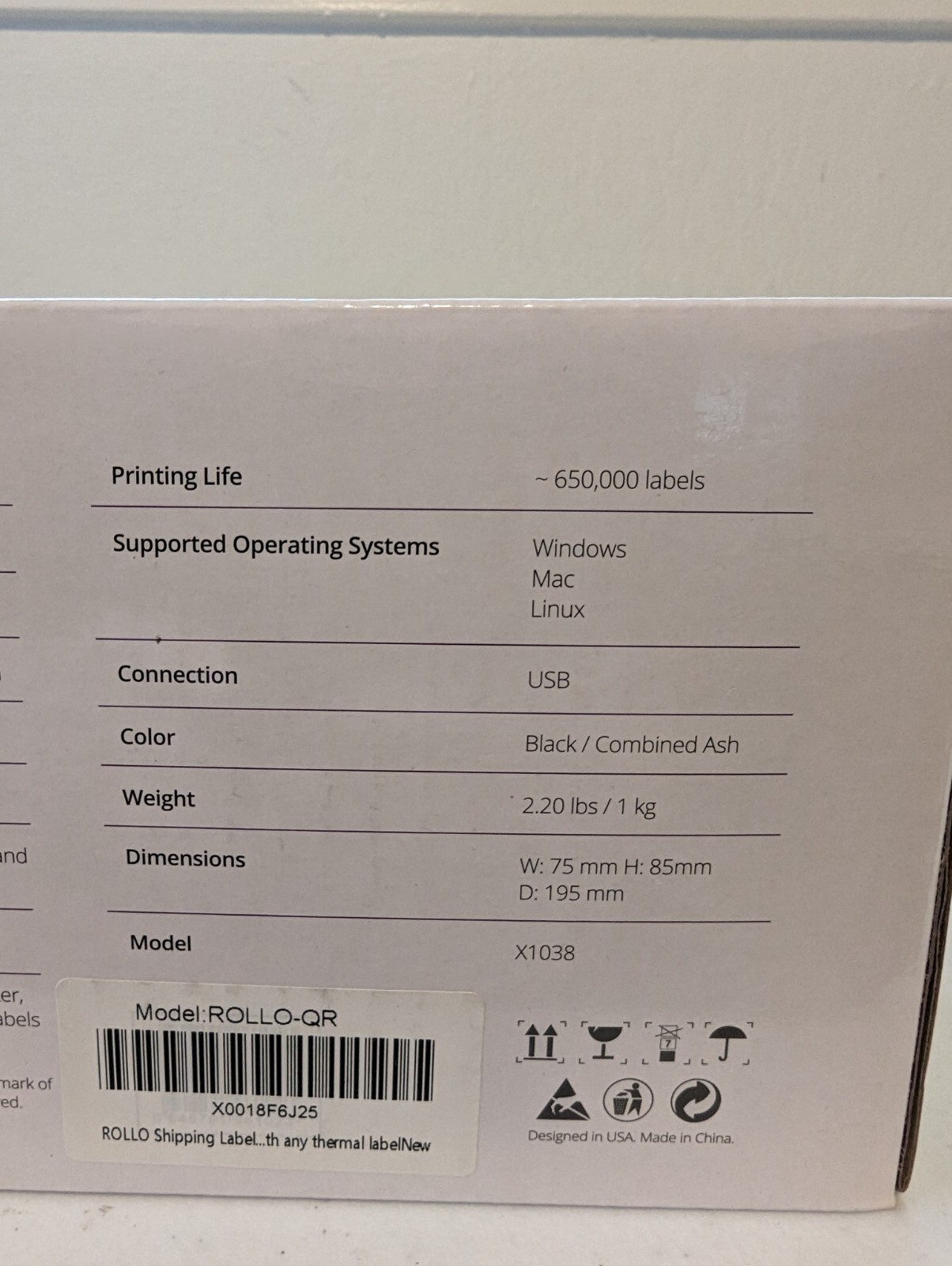 BRAND NEW Rollo Label Printer Commercial Grade Direct Thermal High