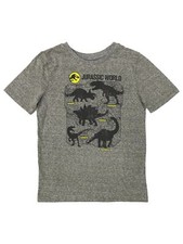 Jumping Beans Jurassic Park Boys Gray Short Sleeve Dinosaur Tee Shirt T-Shirt
