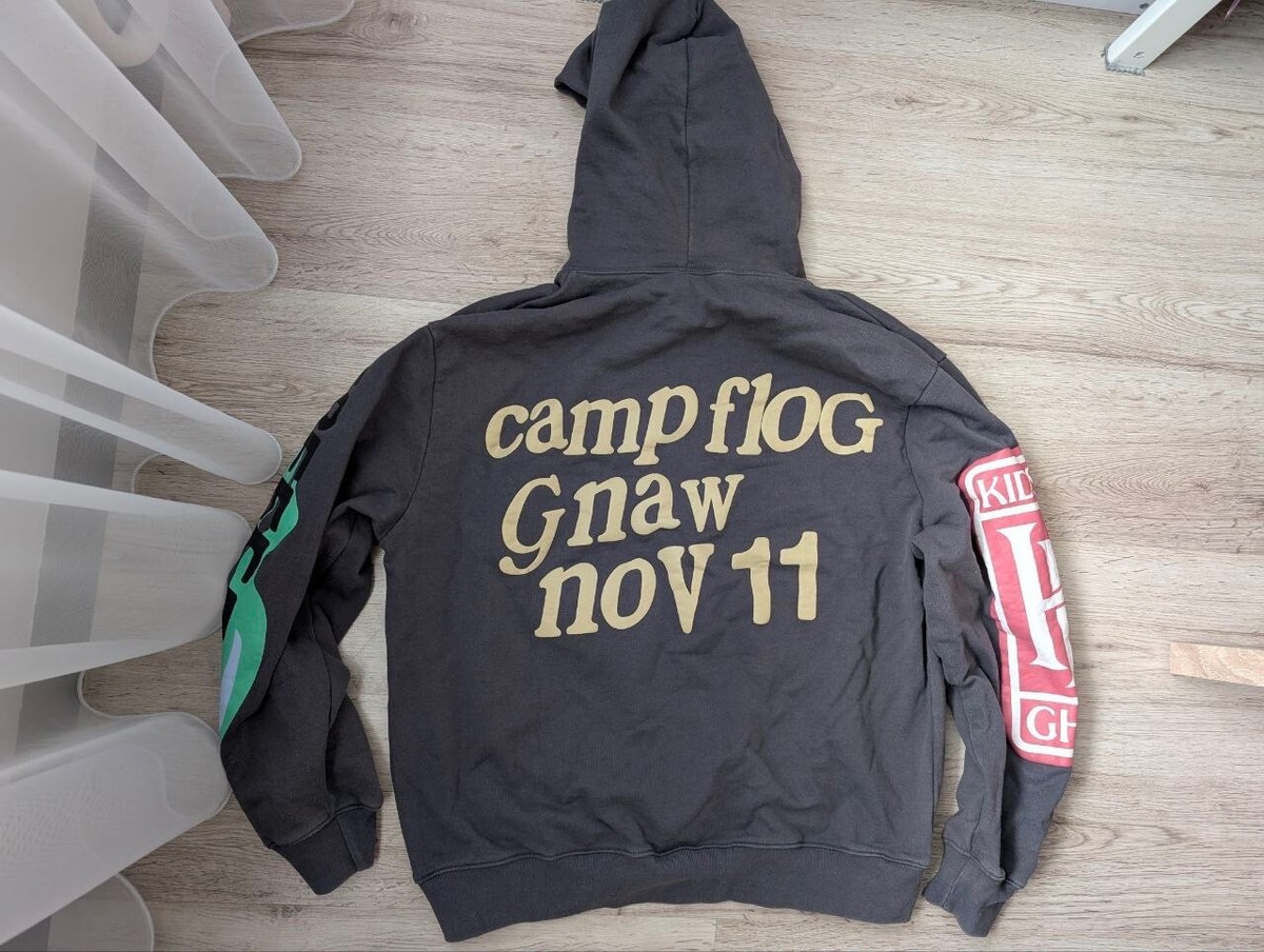 Lucky Me I See Ghosts Hoodie Large Kanye West Kid Cudi Camp Flog