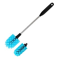 2in1 Stainless Steel Long Handled Water Bottle Brush Multipurpose Bottle Scrubbi