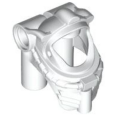Lego 87754 weiße Minifigur, Kopfbedeckung Helm Unterwasser / Weltraum mit Lufttanks