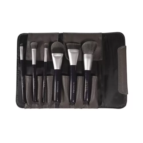 Serie Luxus Holzkohle schwarz antibakterielle Pinsel Reise Set Schönheit Pinsel - Bild 2 von 7
