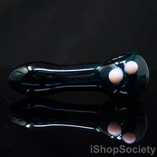 4" Dotted Emerald Green Tobacco Smoking Pipe Thick Collectible Pipes - P628A