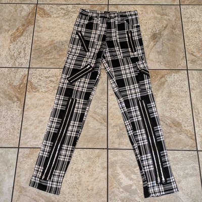 Tiger Of London Unisex 28 Pants 28x32 Punk Black White 