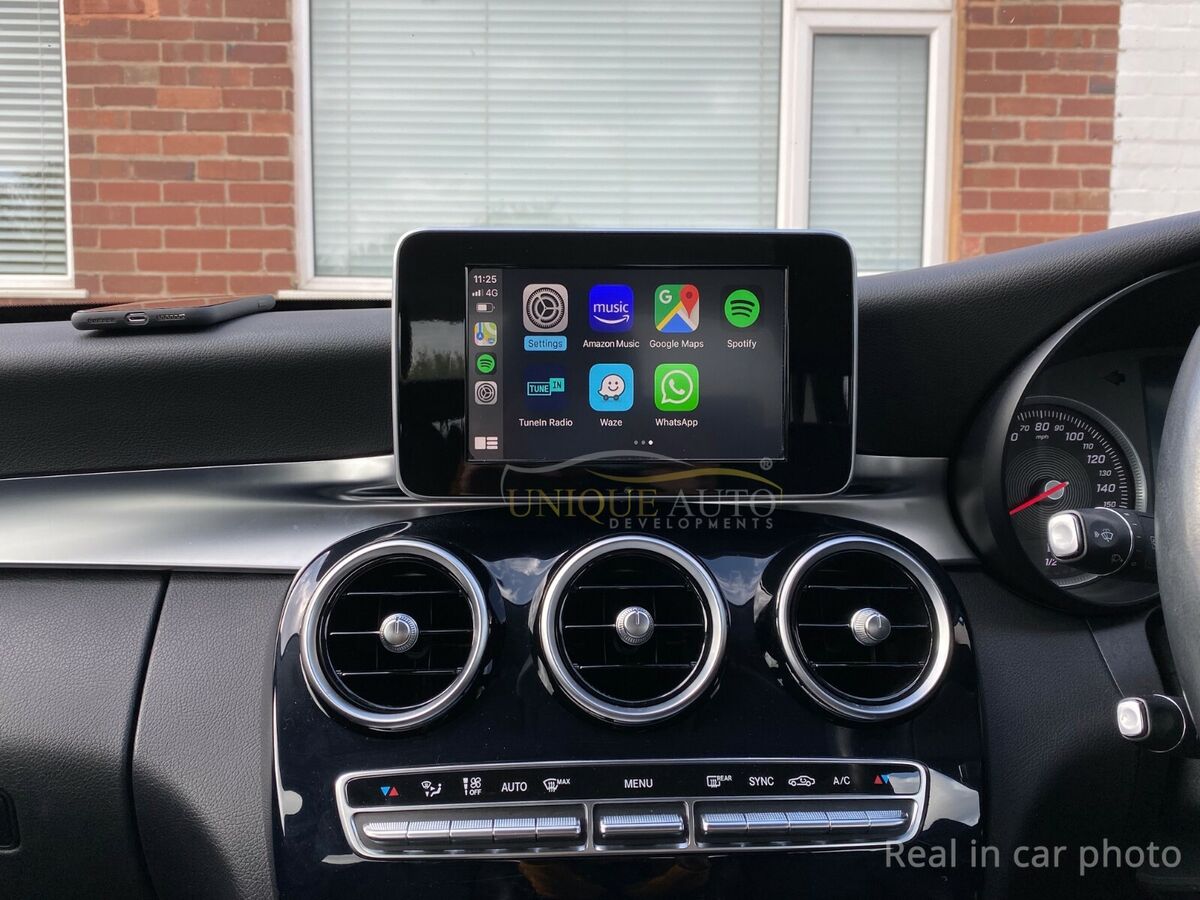 Apple Carplay sans fil et Android Auto Mercedes Classe A sur écran