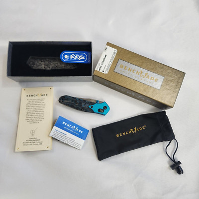 Benchmade Gold Class Mini Osborne Pocket Knife New 945-221 Aqua Arctic Storm